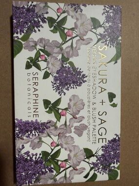 Sakura + Sage Eyeshadow & Blush Palette - Floral Print